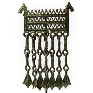 Viking Age Bronze Double Dragon Brooch with Foot Dangles