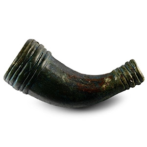 Viking Age Bronze Votive Miniature Horn