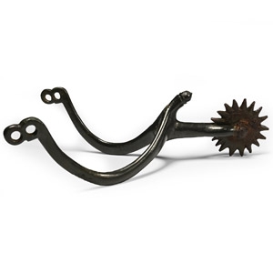 Medieval Bronze Spur with Rowel