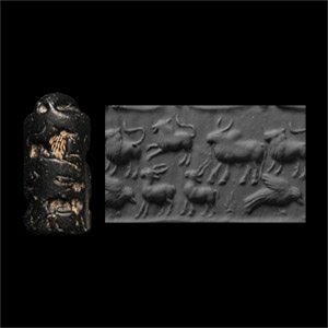 Mesopotamian Black Stone Pendant