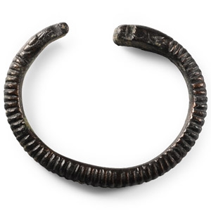 Western Asiatic Bronze Decorated Bracelet