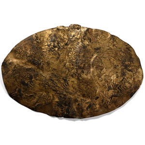 Western Asiatic Gilt Bronze Sheet with Chariots