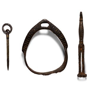 Viking Gold Inlaid Iron Artefact Collection