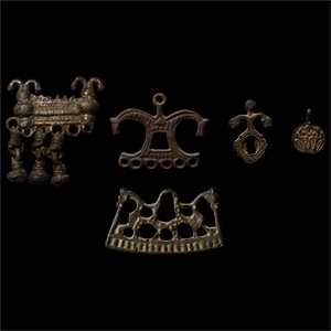 Viking Age Bronze Pendant Collection Display