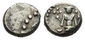 India. British Colonial, Madras Presidency AR 2 Fanam.