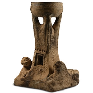 Western Asiatic Terracotta Fire Altar with Protecting Animals