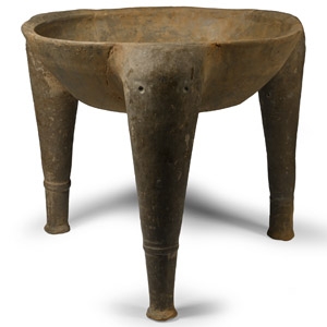 Western Asiatic Terracotta Elephant Tripod Vessel