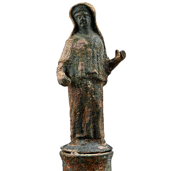 Roman Bronze Priestess Statuette