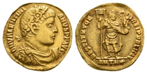 Valentinian I AV Solidus.