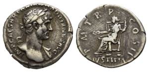 Hadrian AR Denarius.