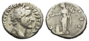 Antoninus Pius AR Denarius.