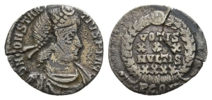 Constantius II AR Reduced Siliqua.