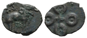 India, Post-Mauryan (Deccan). Satavahanas (Andhras), Sri Satakarni BI Karshapana.