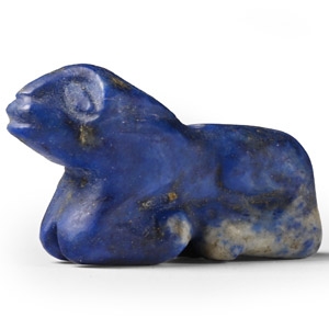 Bactrian Style Sodalite Sheep Amulet