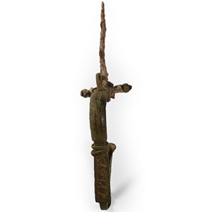Roman Bronze Bow Brooch with Inscription