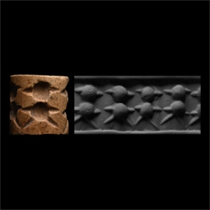 Jemdet Nasr Type Cylinder Seal with Sea Creatures