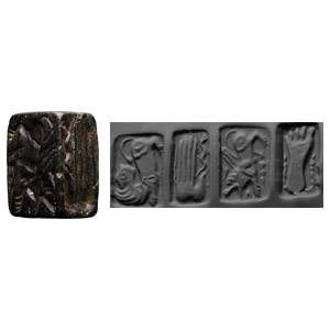 Urartian Black Stone Four-Sided Stamp Seal