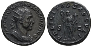 Trajan Decius AE Double Sestertius.