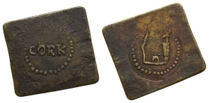 Reproduction of Ireland, Cork Refuge CU Farthing.