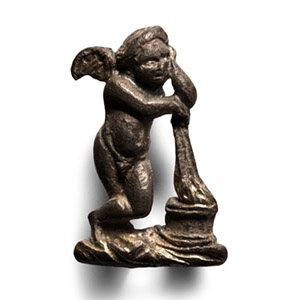 Roman Silver Brooch of a Winged Eros