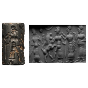 Old Babylonian Haematite Cylinder Seal