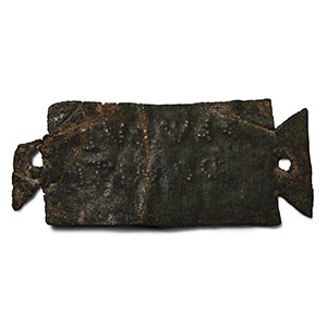 Roman Bronze Inscribed Tabula Ansata