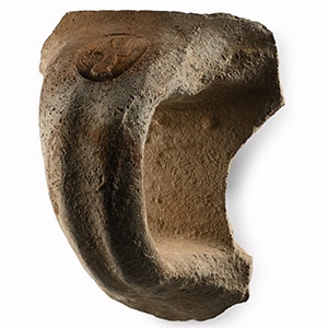 Western Asiatic Terracotta Jar Handle with Mamshat Royal Stamp