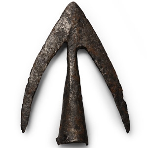 Medieval Iron Swallow-Tailed Arrowhead