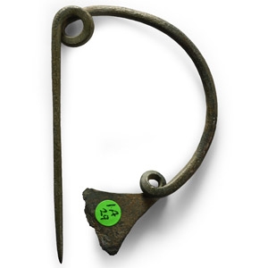 Greek Bronze Bow Brooch