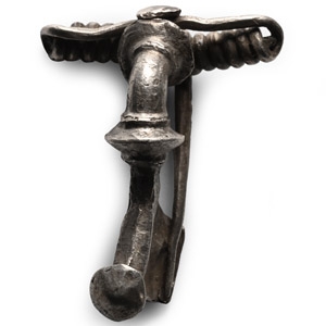 Roman Silver Trumpet Brooch