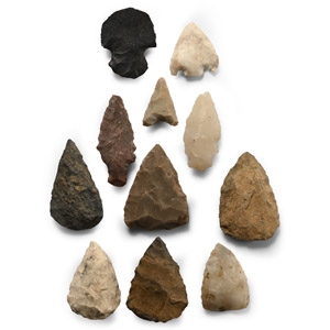 Native American Stone Arrowhead Collection