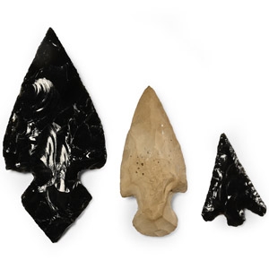 Reproduction Native American Knapped Arrowheads