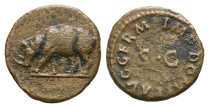 Domitian AE Quadrans.