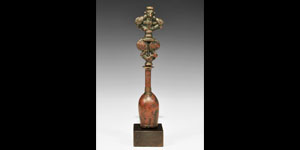 Near Eastern Luristan Bronze Sceptre Finial