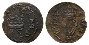 Great Britain. Stuart, Charles I AE Farthing.
