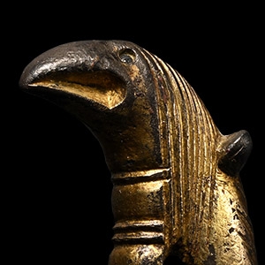 Hiberno-Saxon Gilt Bird-Headed Finial