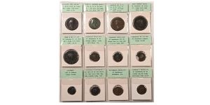 Group of Twelve [12] Roman Imperial AE Coins.