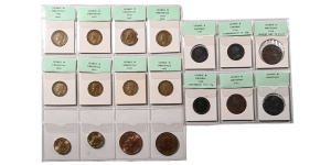  Group of Eighteen [18] Great Britain AE Coins.