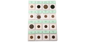  Group of Eighteen [18] Great Britain AE Coins.