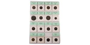  Group of Eighteen [18] Great Britain AE Coins.