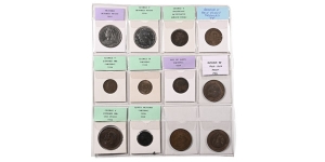 Group of Twelve [12] Great Britain Coins.