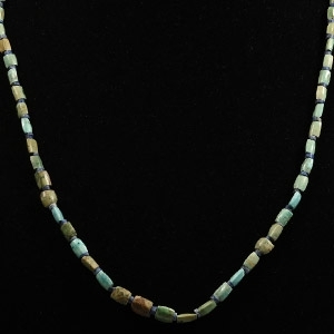 Mesopotamian Turquoise and Lapis Lazuli Bead Necklace String