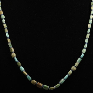Mesopotamian Turquoise and Lapis Lazuli Bead Necklace String