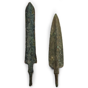 Large Luristan Bronze Arrowhead Group