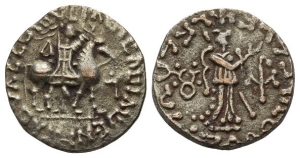 Indo-Scythians. Apracharajas, Vijayamitra BI Tetradrachm.