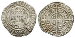 England. Plantagenet, Edward III AR Halfgroat.