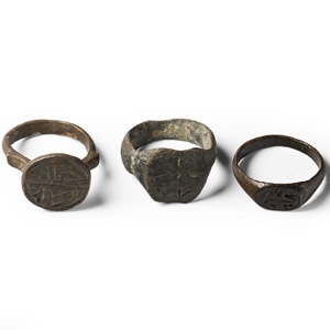 Medieval Bronze Ring Group