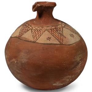 Moroccan Painted Terracotta Jug
