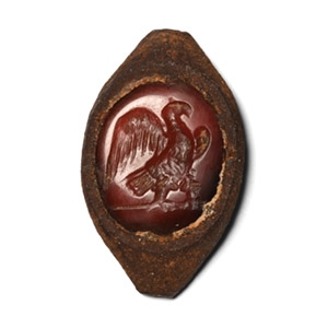 Roman Carnelian Gemstone with Cockerel