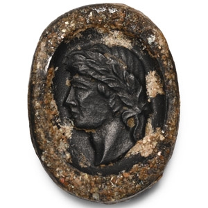 Post Medieval Glass Cameo Portrait